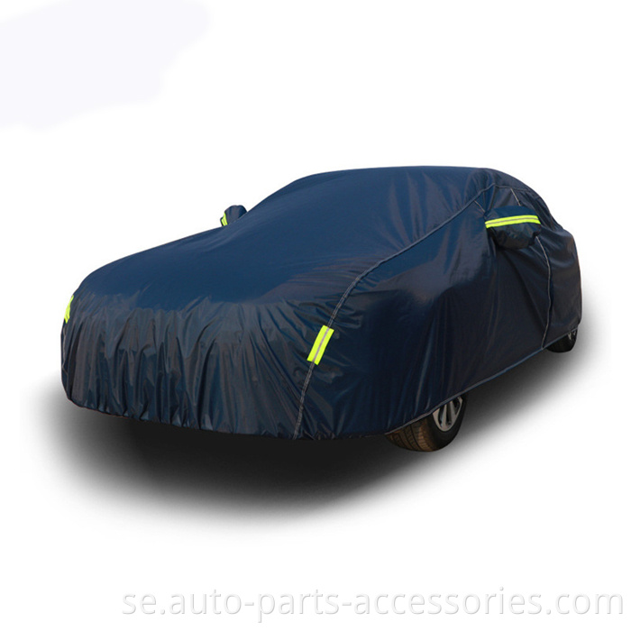 Foldbar Hatchback Universal Size Anpassad logotyp 4 -lager Vattentät aluminiumfoliebilskydd